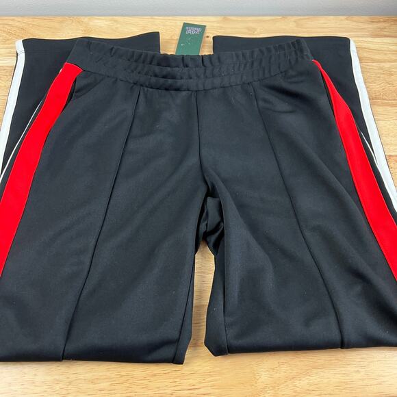 Wild Fable Women's Black and Red High-Rise Track Pants - Size Medium - NWT - Picture 7 of 7